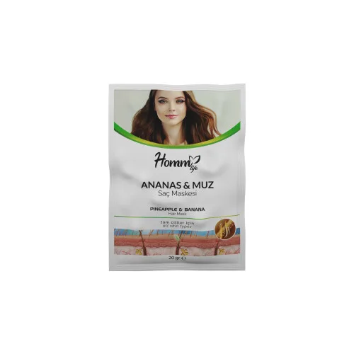 HOMM LIFE ANANAS & MUZ SAÇ MASKESİ 20gr