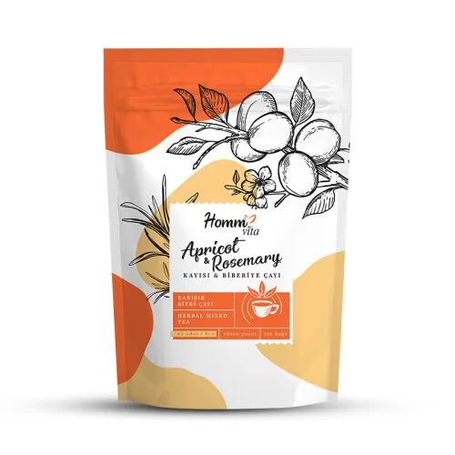 HOMM VITA KAYISI VE BİBERİYE KARIŞIK BİTKİ ÇAYI 67,5G 45 POŞET